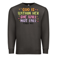 Smoke god is within her she will not fall Premium Sweatshirt - MaliasSmallBusiness