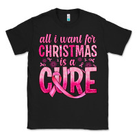 Black all i want for christmas is a cure Classic Tee - JahusDesignShop