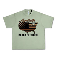 Oil Green juneteenth 1865 black freedom Urban Heavy Tee - HRA Design Shop
