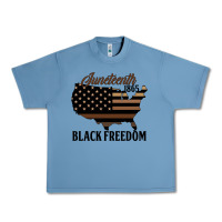 Pebble Blue juneteenth 1865 black freedom Urban Heavy Tee - HRA Design Shop
