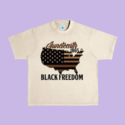 Juneteenth 1865 Black Freedom Urban Heavy Tee Designed By Hra Design Shop