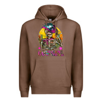 Chestnut Cowgirl Skeleton With Landscape Premium Hoodie - BundleAndBundleShop