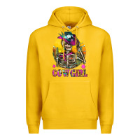 Lemon Cowgirl Skeleton With Landscape Premium Hoodie - BundleAndBundleShop