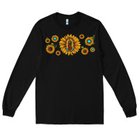 Black sunflower lady of guadalupe Long Sleeve Tee - JahusDesignShop