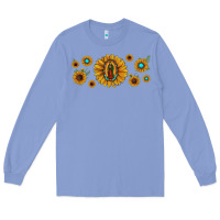 Colony Blue sunflower lady of guadalupe Long Sleeve Tee - JahusDesignShop