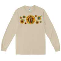 Mushroom sunflower lady of guadalupe Long Sleeve Tee - JahusDesignShop