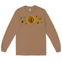 Toasted Coconut sunflower lady of guadalupe Long Sleeve Tee - JahusDesignShop