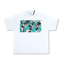 White cowhide glitter  cup Urban Heavy Tee - BarkalooDesign
