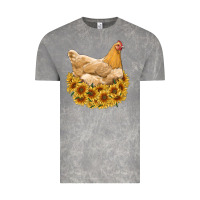 Cloud Rock chicken with sunflowers Vintage Tee - RanaPortraitStore