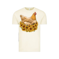 Vintage Arctic chicken with sunflowers Vintage Tee - RanaPortraitStore