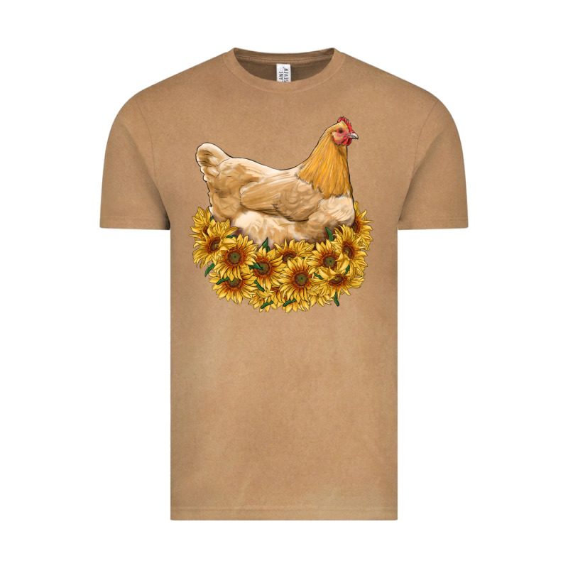 Chicken With Sunflowers Vintage Tee by RanaPortraitStore | Teevron