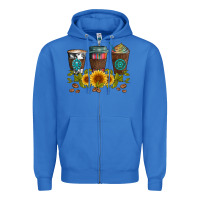 True Royal coffee group and sunflowers Zipper Hoodie - Artiststas