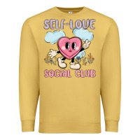 Antique Gold self love social club Premium Sweatshirt - MaliasSmallBusiness