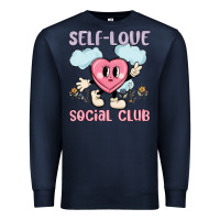 Navy self love social club Premium Sweatshirt - MaliasSmallBusiness