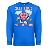 True Royal self love social club Premium Sweatshirt - MaliasSmallBusiness