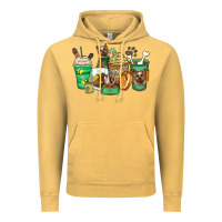 Vintage Mustard yorkshire terrier coffee cups Vintage Hoodie - Zillion Design Studio