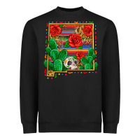 Black new mexico map Heavyweight Sweatshirt - Zillion Design Studio