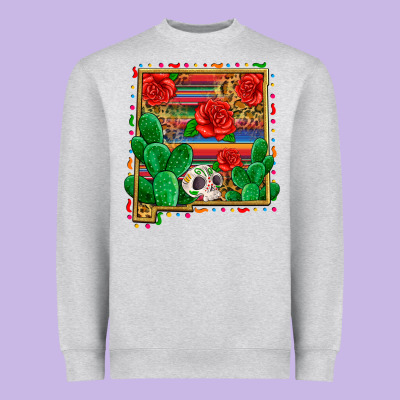 New Mexico Map Heavyweight Sweatshirt Designed By Zillion Design Studio