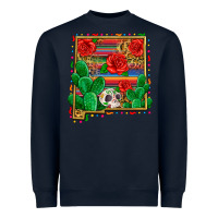 Navy new mexico map Heavyweight Sweatshirt - Zillion Design Studio