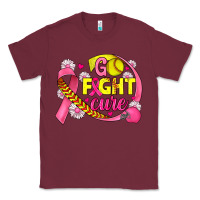 Burgundy breast cancer go fight cure softball Classic Tee - JahusDesignShop