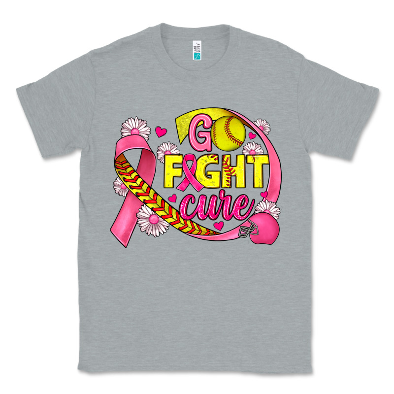 Breast Cancer Go Fight Cure Softball Classic Tee by JahusDesignShop | Teevron
