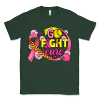 Sports Green breast cancer go fight cure softball Classic Tee - JahusDesignShop