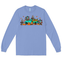 Colony Blue fall cactus pumpkin truck Long Sleeve Tee - JahusDesignShop