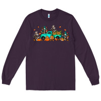 Plum fall cactus pumpkin truck Long Sleeve Tee - JahusDesignShop