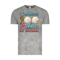Cloud Rock i tackled 100 days of school volleyball Vintage Tee - Zillion Design Studio