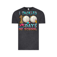 Vintage Black i tackled 100 days of school volleyball Vintage Tee - Zillion Design Studio