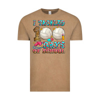 I Tackled 100 Days Of School Volleyball Vintage Tee | Teevron