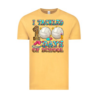Vintage Mustard i tackled 100 days of school volleyball Vintage Tee - Zillion Design Studio