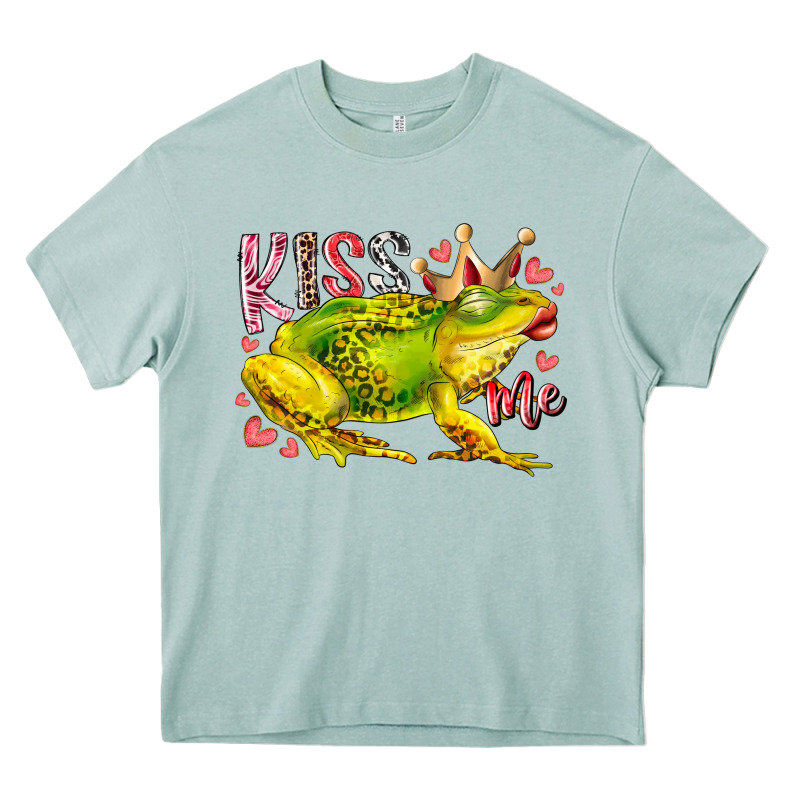 Kiss Me Frog Heavy Core Tee by RacoonDesign | Teevron