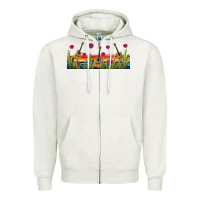 Oatmeal Heather mexican sombrero guitar libbey glass Zipper Hoodie - BundleAndBundleShop