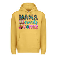 Antique Gold Mama Needs Coffee Bbs Premium Hoodie - BundleAndBundleShop