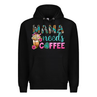 Black Mama Needs Coffee Bbs Premium Hoodie - BundleAndBundleShop