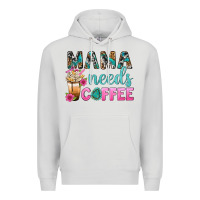 Dove Grey Mama Needs Coffee Bbs Premium Hoodie - BundleAndBundleShop