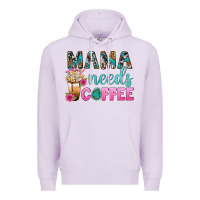 Lilac Mama Needs Coffee Bbs Premium Hoodie - BundleAndBundleShop