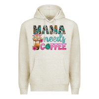 Oatmeal Heather Mama Needs Coffee Bbs Premium Hoodie - BundleAndBundleShop