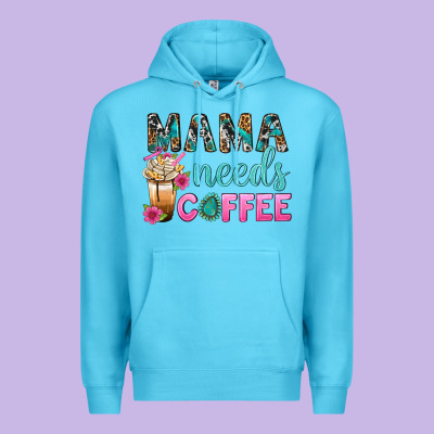 Mama Needs Coffee Bbs Premium Hoodie Designed By Bundleandbundleshop