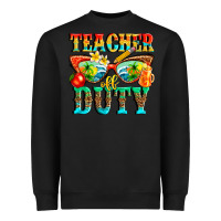Black teacher off duty Heavyweight Sweatshirt - texasbilliewilder