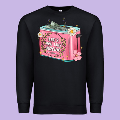Let S Get This Bread Malia Premium Sweatshirt Designed By Maliassmallbusiness