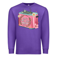 Purple let s get this bread malia Premium Sweatshirt - MaliasSmallBusiness
