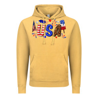 Vintage Mustard usa 4th of july Vintage Hoodie - texasbilliewilder