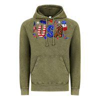Vintage Olive usa 4th of july Vintage Hoodie - texasbilliewilder