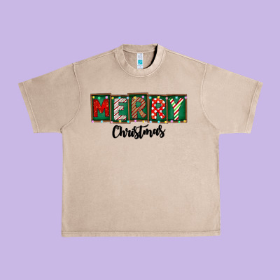 Merry Christmas Urban Heavy Tee Designed By Cowhidedigitalart