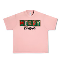 Salmon Merry Christmas Urban Heavy Tee - CowhideDigitalArt