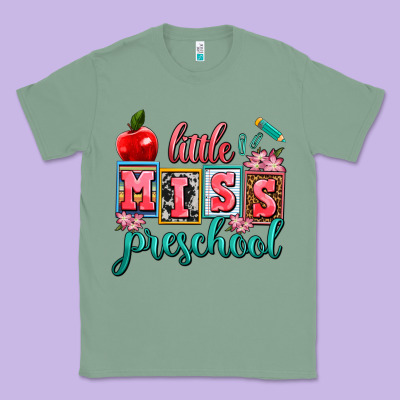 Little Miss Preschool Classic Tee Designed By Adodesignshop