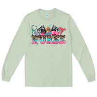 Matcha nurse with race and oto equipment Long Sleeve Tee - AdoDesignShop