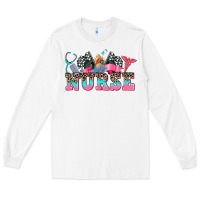 White nurse with race and oto equipment Long Sleeve Tee - AdoDesignShop